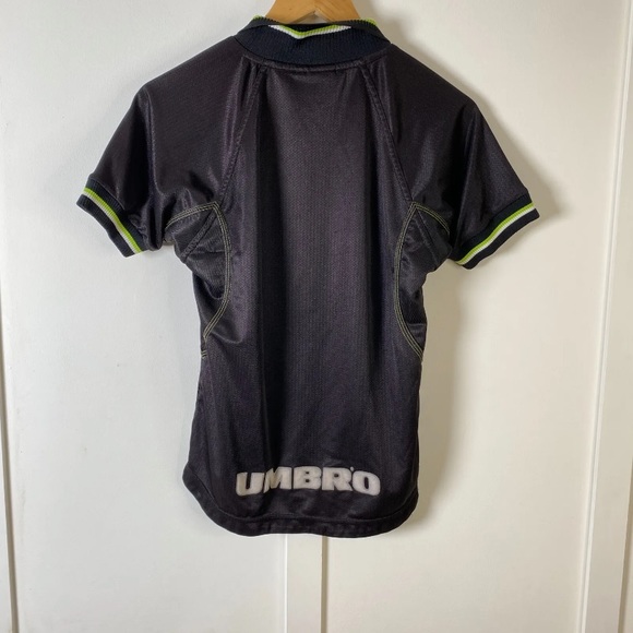 Umbro Manchester United Football Shirt 1998 Third Kit Black Kids 10/11 Years - Picture 3 of 6